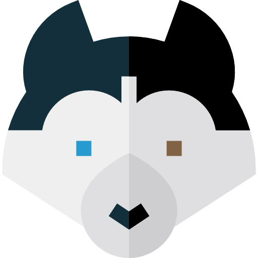 sibirischer husky Basic Straight Flat icon