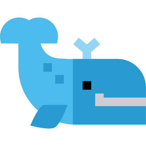 Whale Basic Straight Flat icon