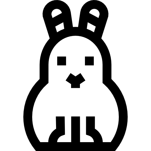 заяц Basic Straight Lineal иконка