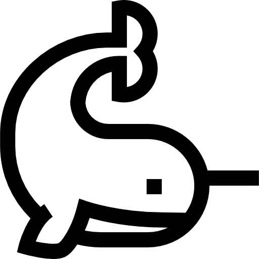 jednorożec Basic Straight Lineal ikona
