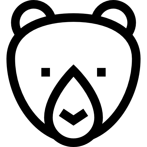 ijsbeer Basic Straight Lineal icoon