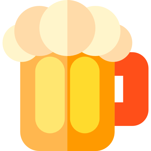 Pint of beer Basic Straight Flat icon