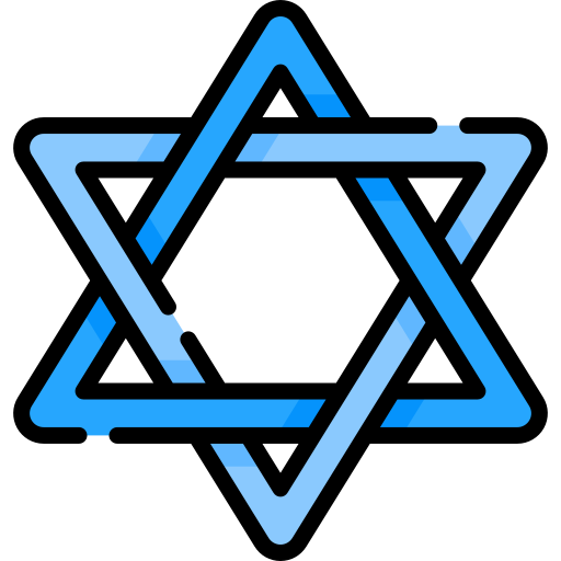 Star of david Special Lineal color icon