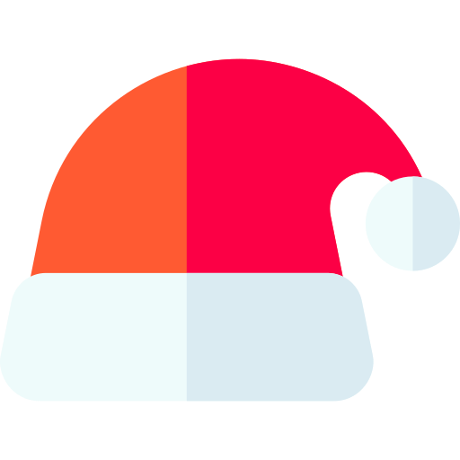 sombrero de santa Basic Rounded Flat icono