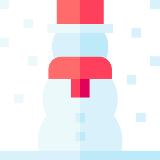 bonhomme de neige Basic Straight Flat Icône