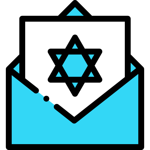 Hanukkah Detailed Rounded Lineal color icon