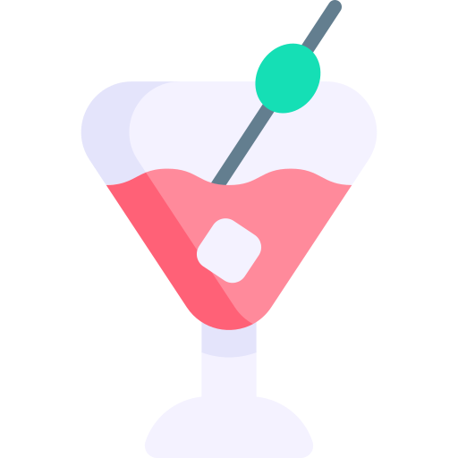 Cocktail Kawaii Flat icon