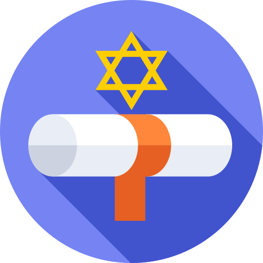 Torah Flat Circular Flat icon