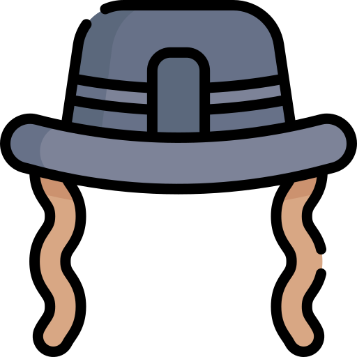 chapéu Kawaii Lineal color Ícone
