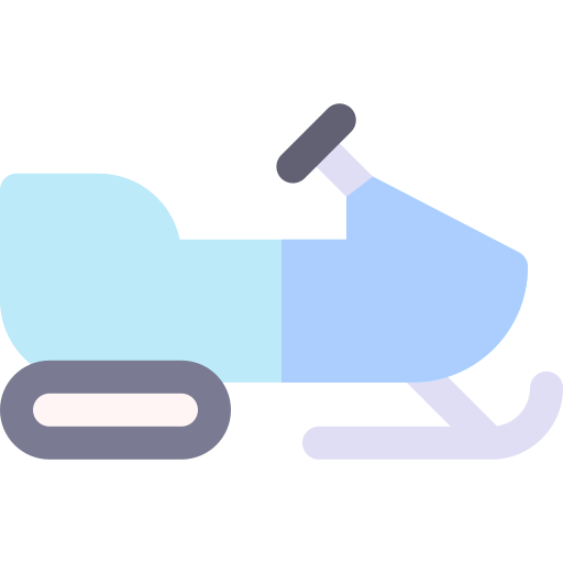 skuter śnieżny Basic Rounded Flat ikona