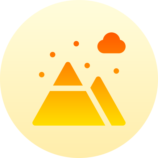 góra Basic Gradient Circular ikona