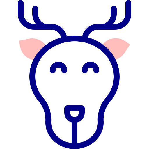 사슴 Detailed Mixed Lineal color icon