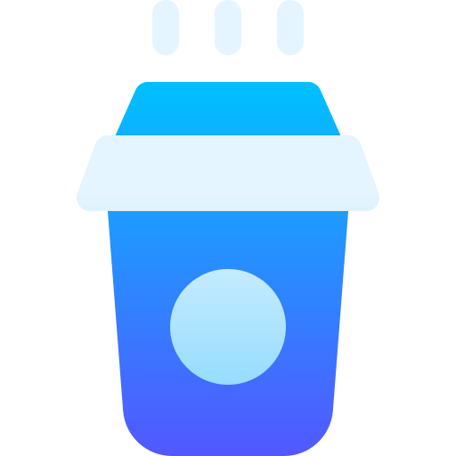 뜨거운 음료 Basic Gradient Gradient icon