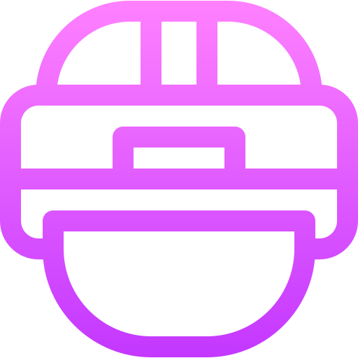 Hockey helmet Basic Gradient Lineal color icon