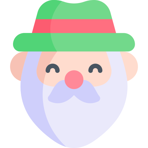 papá noel Kawaii Flat icono