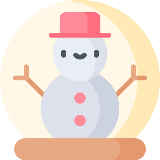 Snow globe Kawaii Flat icon