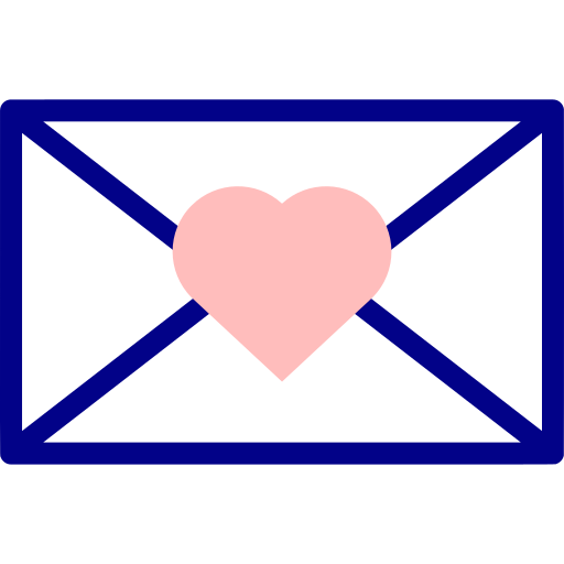 Любовное письмо Detailed Mixed Lineal color иконка