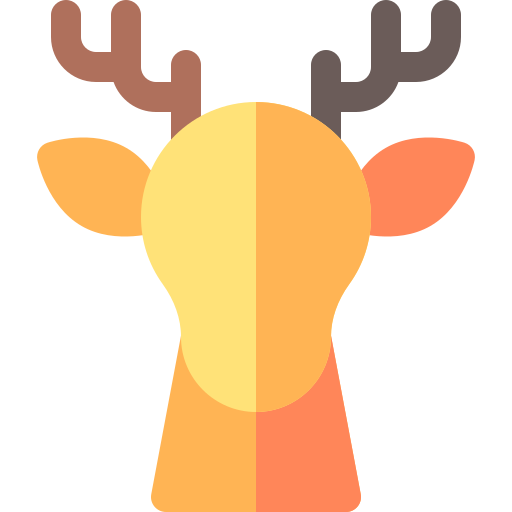 Reindeer Basic Rounded Flat icon