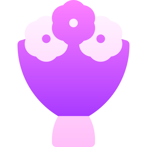 bouquet di fiori Basic Gradient Gradient icona