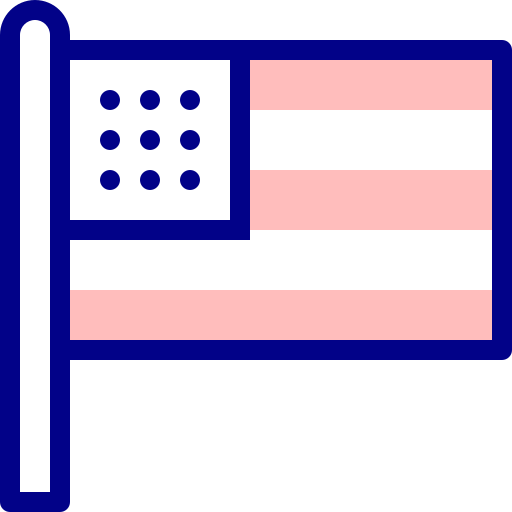 estados unidos Detailed Mixed Lineal color icono