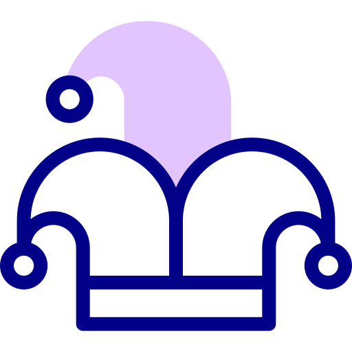sombrero de bufón Detailed Mixed Lineal color icono