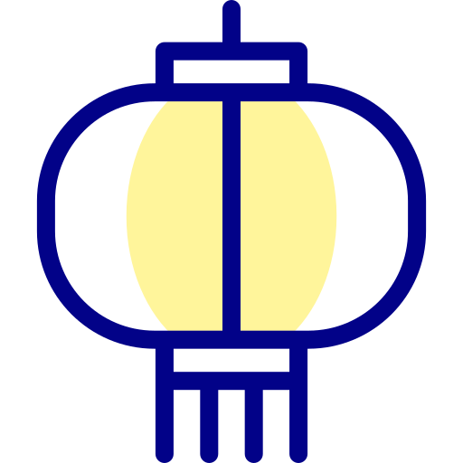 lanterna di carta Detailed Mixed Lineal color icona
