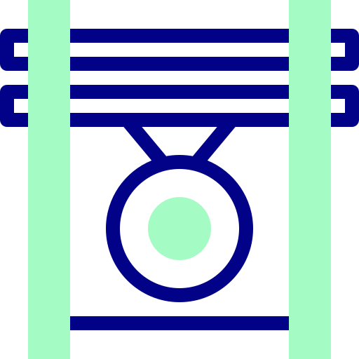 징 Detailed Mixed Lineal color icon