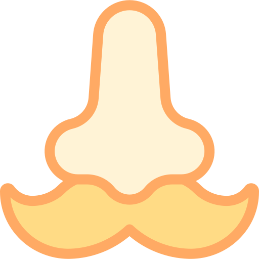 Moustache Detailed color Lineal color icon