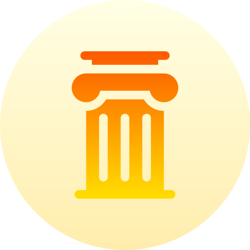 桁 Basic Gradient Circular icon