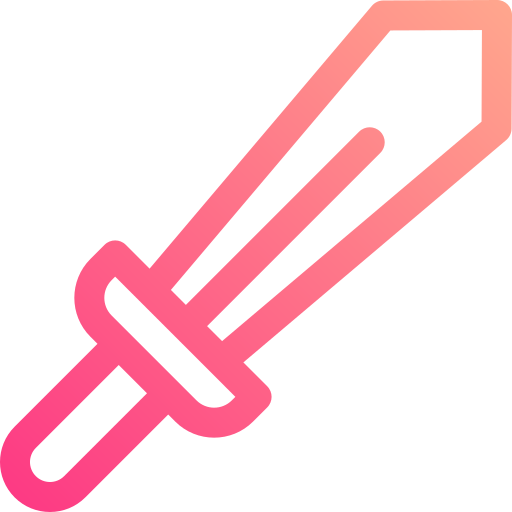 Sword Basic Gradient Lineal color icon
