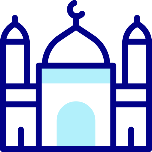 モスク Detailed Mixed Lineal color icon
