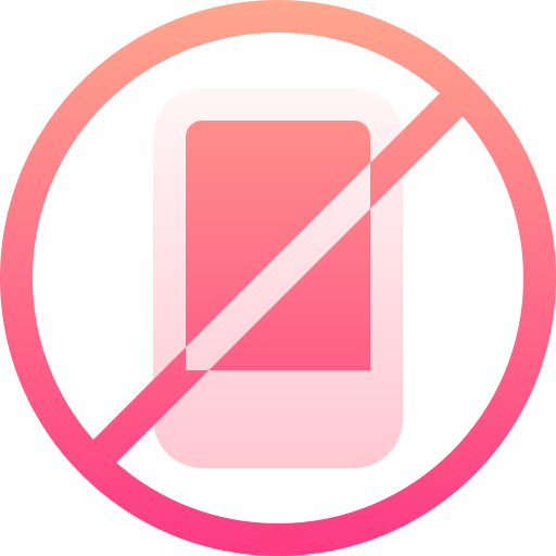 No phone Basic Gradient Gradient icon