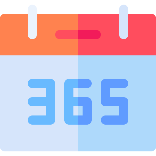 Year Basic Rounded Flat icon