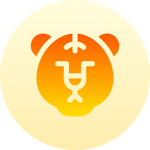 tygrys Basic Gradient Circular ikona