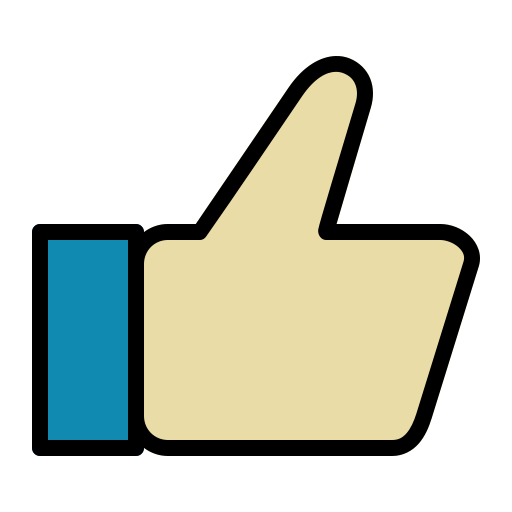 Thumbs up Generic Outline Color icon