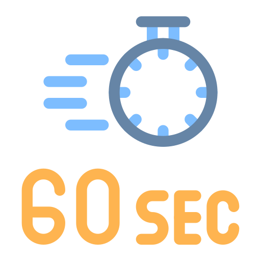 60 sekund Generic Outline Color ikona