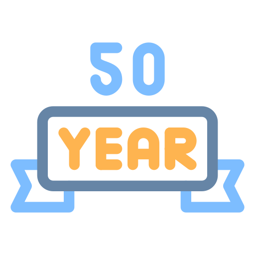 50 years Generic Outline Color icon