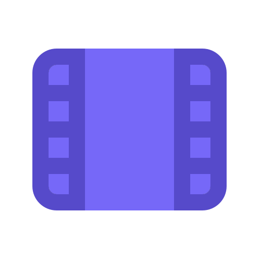 clip de vídeo Generic Flat icono