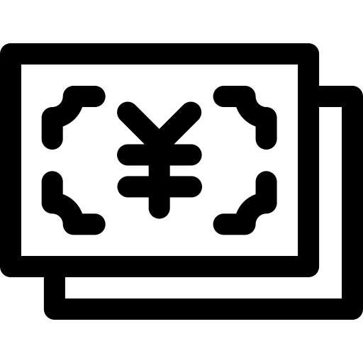 renminbi Basic Rounded Lineal Icône