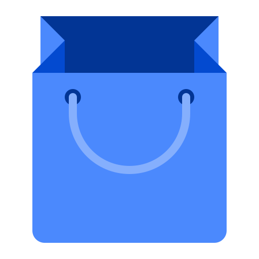 Paper bag Generic Blue icon