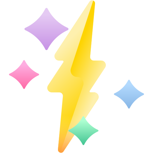 Lightning 3D Color icon