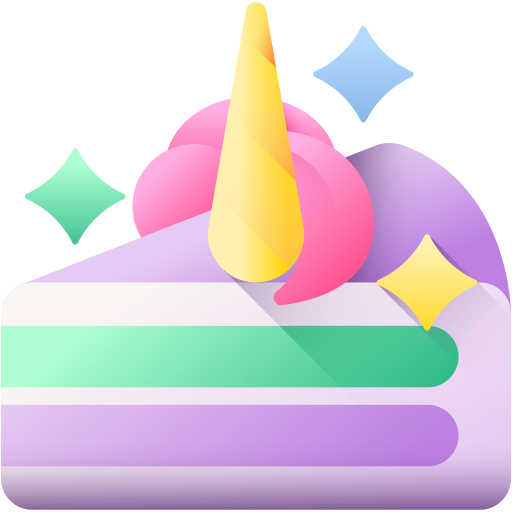 Cake 3D Color icon