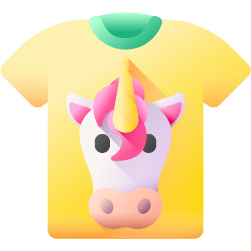 Tshirt 3D Color icon