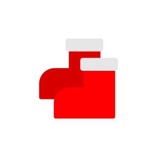 weihnachtsmann stiefel Generic Flat icon