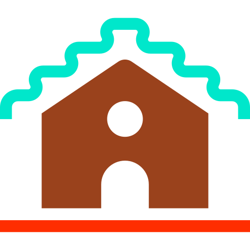 Gingerbread house Generic Flat icon