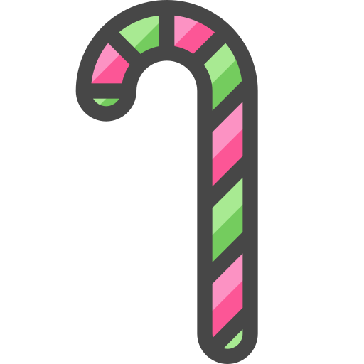 bastón de caramelo Generic Outline Color icono