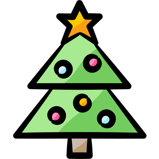 Christmas tree Generic Hand Drawn Color icon