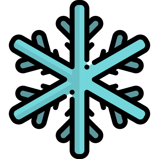 Snowflake Generic Outline Color icon