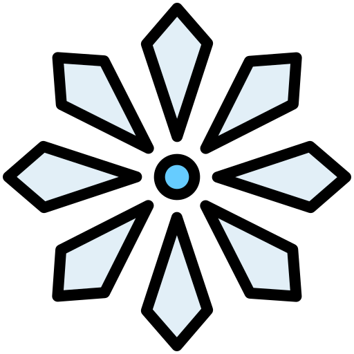 スノーフレーク Generic Outline Color icon