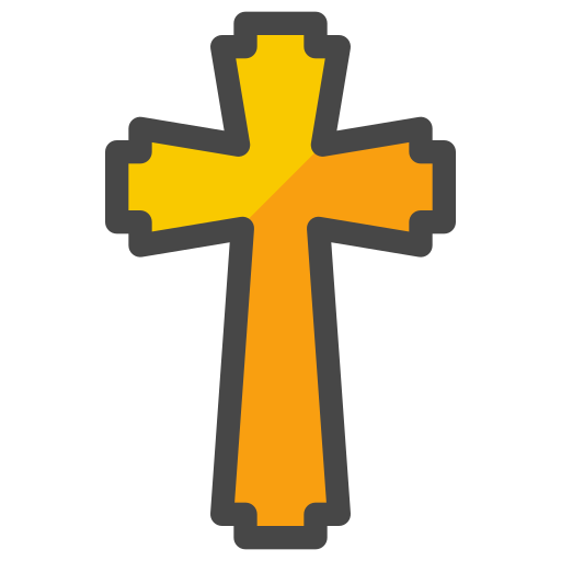 십자가 Generic Outline Color icon